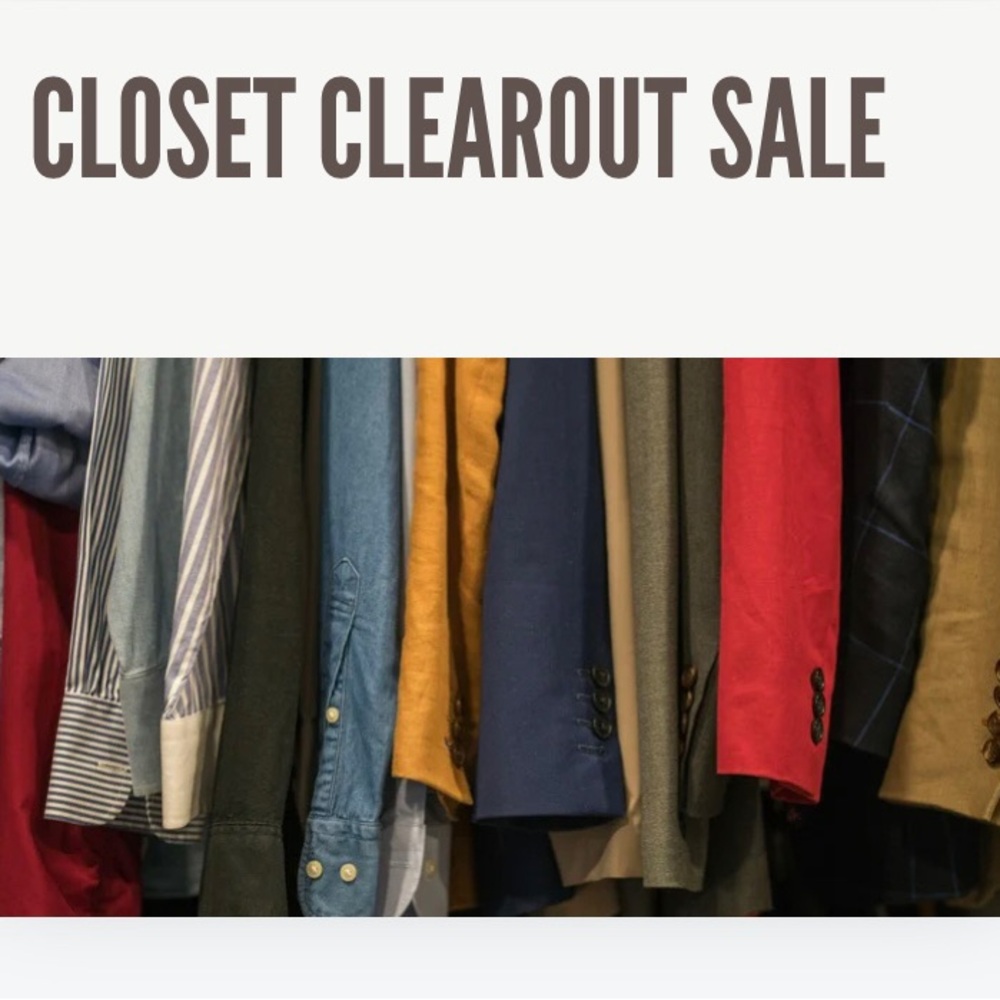 Clear out sale